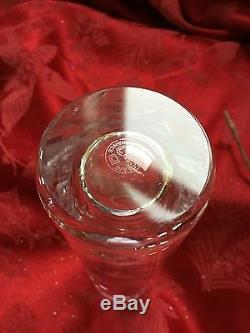 FLAWLESS Exceptional France BACCARAT Art Glass LEAF CUT DESIGN Crystal BUD VASE