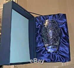 Faberge Atelier Cut Crystal Vase W Case