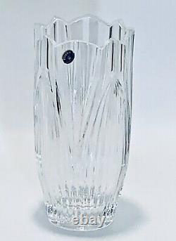 Fabulous Vintage Bohemian Chech Republic Hand Cut Crystal Flower Vase