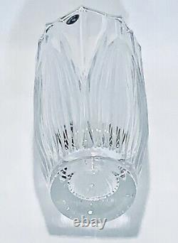 Fabulous Vintage Bohemian Chech Republic Hand Cut Crystal Flower Vase