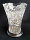 Fine & Perfect C1908 Imperial Russian Faberge Silver & Cut Crystal Glass Vase