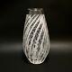 Gasparri Design Venezia Italy, Italian Art Glass Hand Cut Crystal Vase Signed