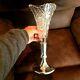 Gorham Cut Glass Crystal Sterling Flower Vase Beautiful Extra Large Heavy #x55