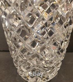 Galway Irish Crystal Diamond Cut 9.5Tall Vase Made in Ireland