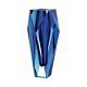 Gema Vase Alexandrite Blue Moser Hand-cut Crystal Glass L4¼'' X W4¼'' X H10
