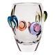 Gorgeous Moser Crystal Vase Art Galaxy Vase Cut Multi-color Limited Edition