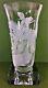Great Vase. Crystal Profusely Hand Engraved. Signed J. Martin. Spain. Circa 1950