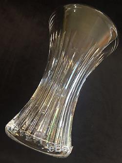 Gucci Cut Crystal Glass Vase, 7 7/8 Tall x 5 Diameter, 2.4 Lbs Weight
