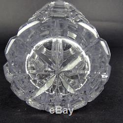 Haida / Steinschönau Kristall Vase Cut Crystal Glass Böhmen / Bohemia ca 1920