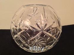 Hand Cut 24% Leaded Crystal Glass Bowl Vase Caprice and Lismore Made In Poland