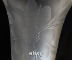 Hand Cut French Leaded Crystal Vase 7 Tall Lot # 1210A3