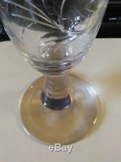 Hawkes Cut Glass Signed Vase 14 Tall Trumpet Vase THIN CRYSTAL GLASS Antique