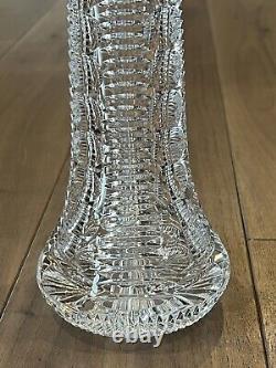 Heritage Cricklewood Signed Cut Crystal 12 Tulip Vase