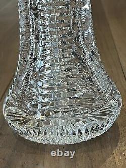 Heritage Cricklewood Signed Cut Crystal 12 Tulip Vase