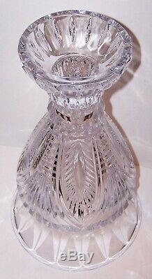 Incredible Huge Shannon Crystal Coquille Shell Exquisitely Cut 16 Vase In Box