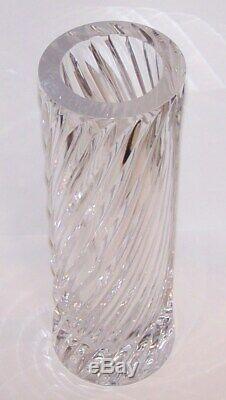 Incredible Large Signed Orrefors Sweden Crystal Swirl/spiral Cut 12 Vase