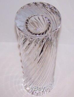 Incredible Large Signed Orrefors Sweden Crystal Swirl/spiral Cut 12 Vase