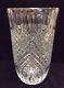 Irena Large Flower Vase 24% Lead Crystal Hand Cut Glass 7.5 D X 12 H (1567)