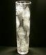 Josef Svarc Xl Czech Bohemian Crystal Hand Cut Vase Signed Glass Mid-century