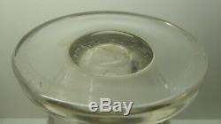 Johansfors Control Bubble Crystal Cut Glass Etched Fish Vase Vintage MID Century