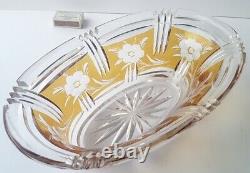 Josephine Glassworks Bowl/Vase Flowers Crystal Glas Hand Cut Um 1930 L793
