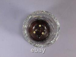 Kosta Boda Lead Crystal Cut Glass Vase by Goran Warff LARGE Signed