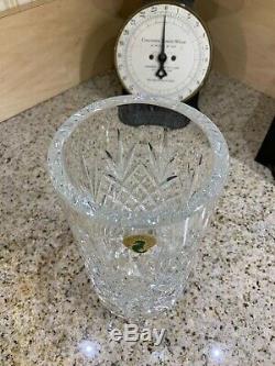 LQQK! (RARE) Beautiful Waterford Merano Pattern Diamond Cut Cylinder 8 Vase