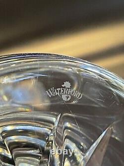 Large 12 Vintage Waterford Clear Cut Crystal Flower Table Top Vase