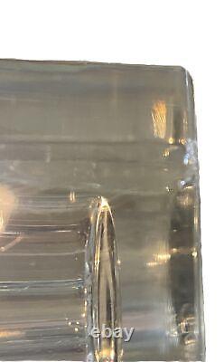 Large HEAVY Vintage CUT Crystal BACCARAT FRANCE Diane Square 8 Inches Tall