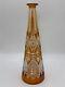 Large Orange Cut Crystal Decanter Vase Carafe Baccarat St. Louis