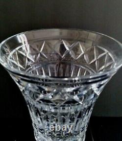 Large Waterford Cut Crystal Flared Vase Mastercraft 594-600 9-3/4H Signed