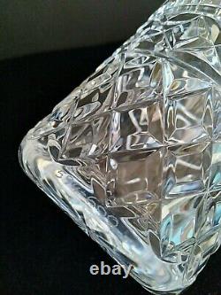 Large Waterford Cut Crystal Flared Vase Mastercraft 594-600 9-3/4H Signed