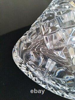 Large Waterford Cut Crystal Flared Vase Mastercraft 594-600 9-3/4H Signed