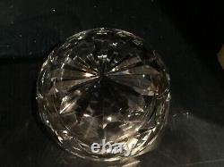 Large and Heavy St. Louis Cut Crystal Bowl 8 3/4 wide x 3 3/4 high, Signed
