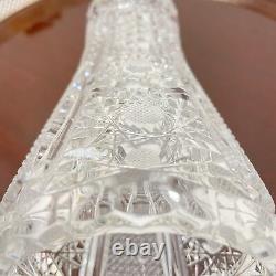 MCM Crystal Table Vase Beautiful Cut Crystal