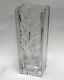 Monumental Large Daum France Crystal Textured Deep Cut Vase 12.75 13 Lbs