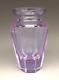 Moser Signed Bohemian Art Glass Cut Crystal Alexandrite Eternity 4.75 Vase