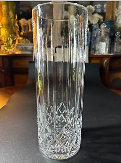 Magnificent WATERFORD CRYSTAL Lismore 12 Straight Vase, Collectible, MINT