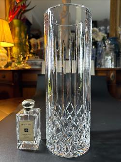 Magnificent WATERFORD CRYSTAL Lismore 12 Straight Vase, Collectible, MINT