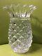 Marquis By Waterford 6.25 Wedge Cut Crystal Pineapple Vase Etched New