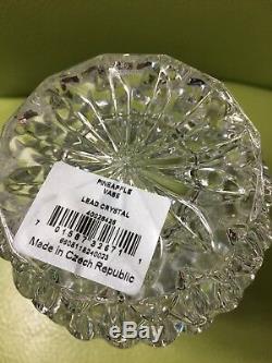 Marquis by Waterford 6.25 Wedge Cut Crystal Pineapple Vase Etched New