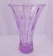 Marquis By Waterford Crystal Lavender Sheridan Cut Flared 9 Inch Flower Vase