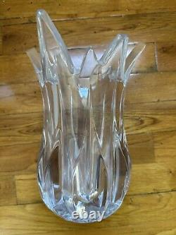 Mikasa Crystal Lotus Vase 10 Leaded Crystal Slovenia Xy 066/626 With Orig Box