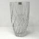 Mikasa Olympus Crystal Flower Vase Swirl Twist Cut 24% Lead Blown Glass Heavy