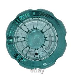 Moser Crystal Art Glass Etched Cut 3.5 Beryl Vase