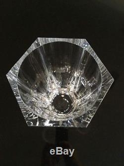 Moser Purity Hand Cut Crystal Vase Signed 8 3/4 H $750 Retail