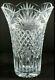 New In Box Waterford Crystal 10 Sierra Vase Scalloped Diamond Cuts With Fans