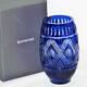Nibwt Waterford Crystal Cobalt Blue Cased Cut To Clear 8 Vase