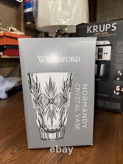 NIB! Waterford Lead Crystal Normandy Vase 10 inches Made in Slovenia