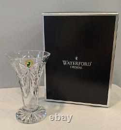 NWT Waterford Crystal 6 Lead Crystal BEST WISHES Vase Czech Republic NIB Signed